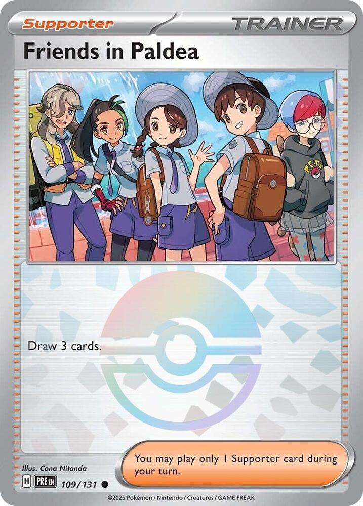 Friends in Paldea (109/131) (Poke Ball Pattern) [Scarlet & Violet: Prismatic Evolutions] (Online Only)