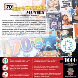 Blockbusters - 70's Movies 1000 Piece Jigsaw Puzzle