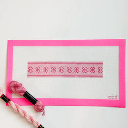 Cotswold Co Designs - Bow Coquette Key Fob Keychain Needlepoint Canvas 18 Mesh 7” (ONLINE ORDER ONLY)