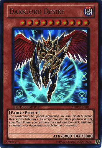 Darklord Desire [YG05-EN001] Ultra Rare (ONLINE ORDER ONLY)