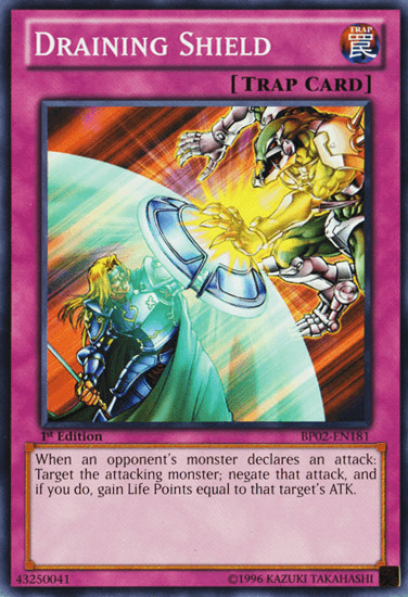 Draining Shield [BP02-EN181] Common (ONLINE ORDER ONLY)