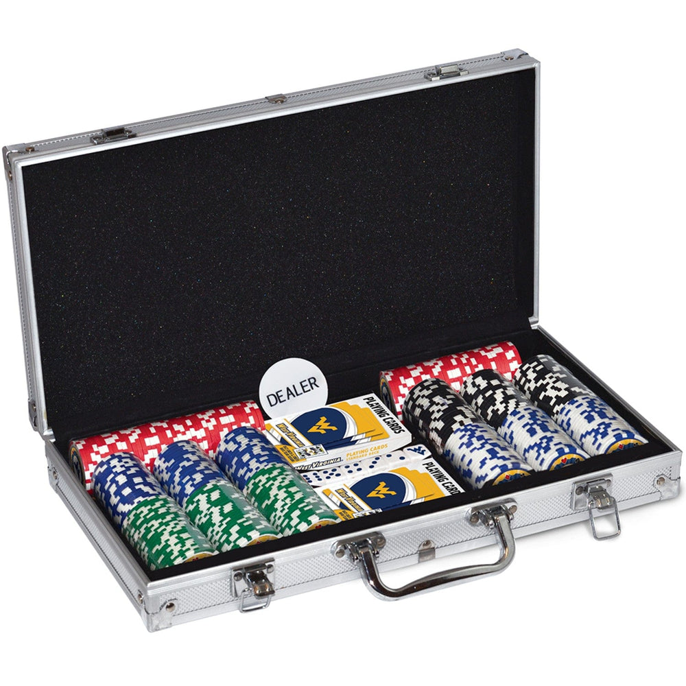 West Virginia Mountaineers 300 Piece Poker Set (ONLINE ORDER ONLY)