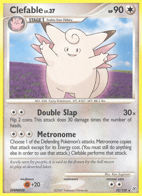 Clefable (22/130) [Diamond & Pearl: Base Set] (Online Only)