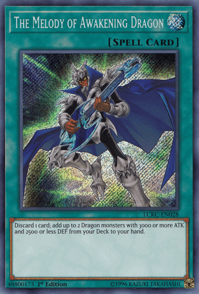 The Melody of Awakening Dragon [LCKC-EN028] Secret Rare (ONLINE ORDER ONLY)