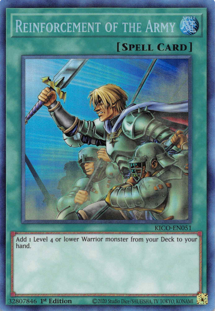 Reinforcement of the Army (Collector's Rare) [KICO-EN051] Collector's Rare (ONLINE ORDER ONLY)