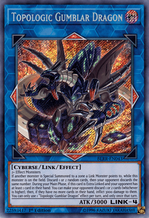 Topologic Gumblar Dragon [BLRR-EN043] Secret Rare (ONLINE ORDER ONLY)