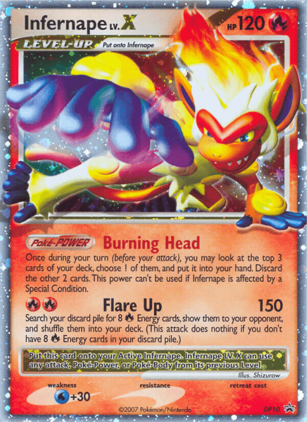 Infernape LV.X (DP10) [Diamond & Pearl: Black Star Promos] (Online Only)