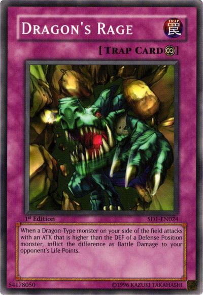 Dragon's Rage [SD1-EN024] Common (ONLINE ORDER ONLY)