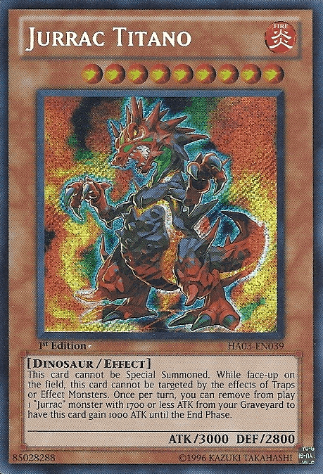 Jurrac Titano [HA03-EN039] Secret Rare (ONLINE ORDER ONLY)