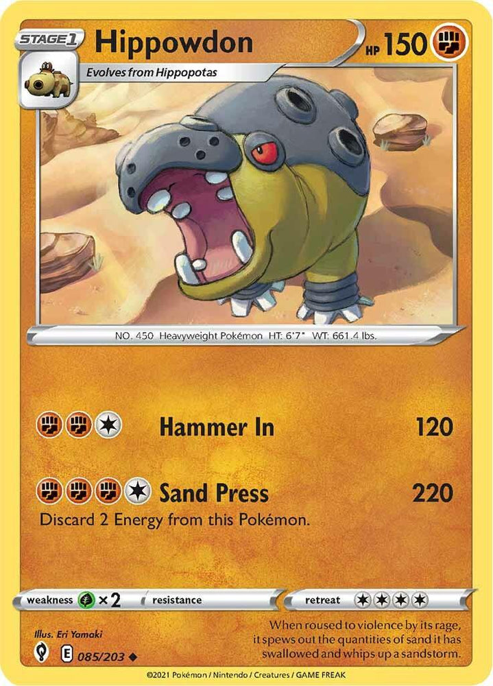 Hippowdon (085/203) [Sword & Shield: Evolving Skies] (Online Only)