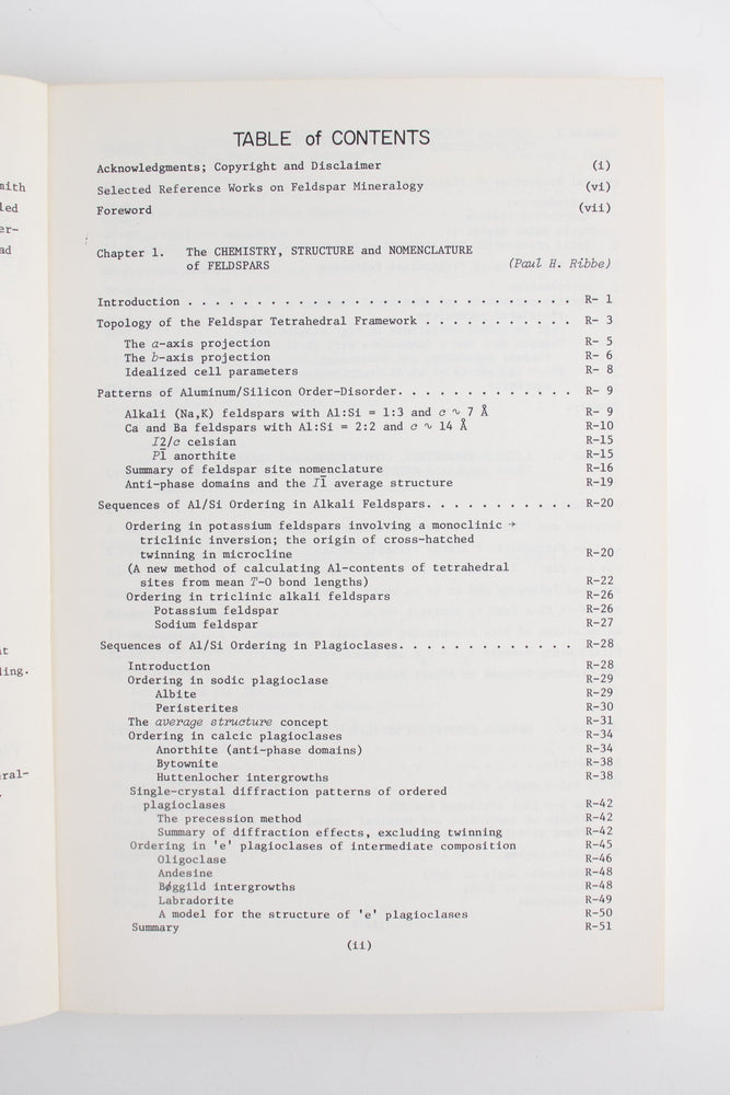 Feldspar Mineralogy (ONLINE ORDER ONLY)