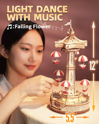 3D Wooden Parachute Tower Music Box Puzzle. (ONLINE ORDER ONLY)