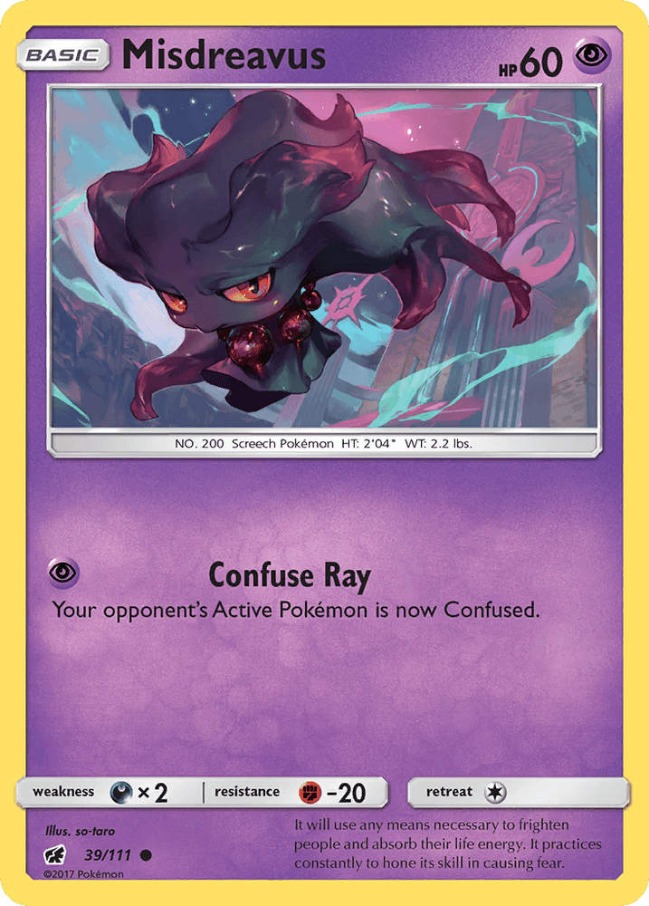 Misdreavus (39/111) [Sun & Moon: Crimson Invasion] (Online Only)