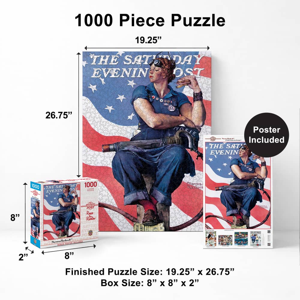 Saturday Evening Post - Rosie the Riveter 1000 Piece Jigsaw Puzzle