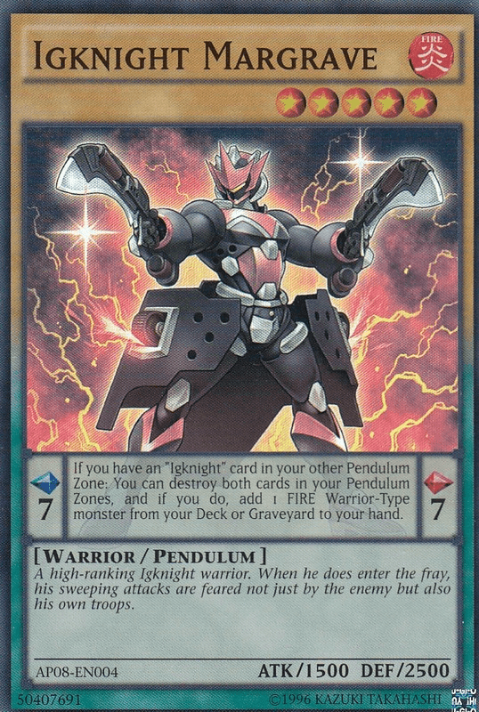 Igknight Margrave [AP08-EN004] Super Rare (ONLINE ORDER ONLY)