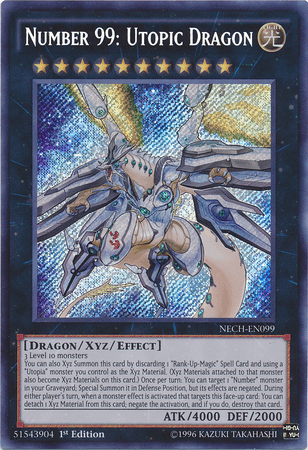 Number 99: Utopic Dragon [NECH-EN099] Secret Rare (ONLINE ORDER ONLY)