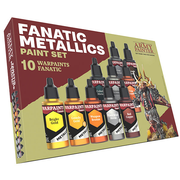 The Army Painter - Warpaint: Fanatic Metallics Paint Set (10 colors) (Online Order Only)