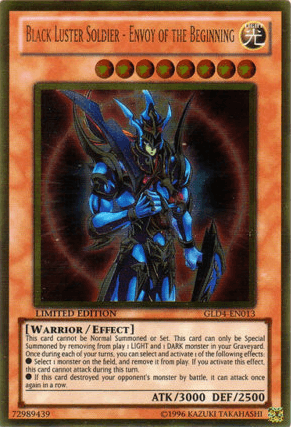 Black Luster Soldier - Envoy of the Beginning [GLD4-EN013] Gold Rare (ONLINE ORDER ONLY)