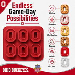 Ohio State Buckeyes Muffin Pan