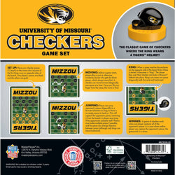 Missouri Tigers Checkers Board Game