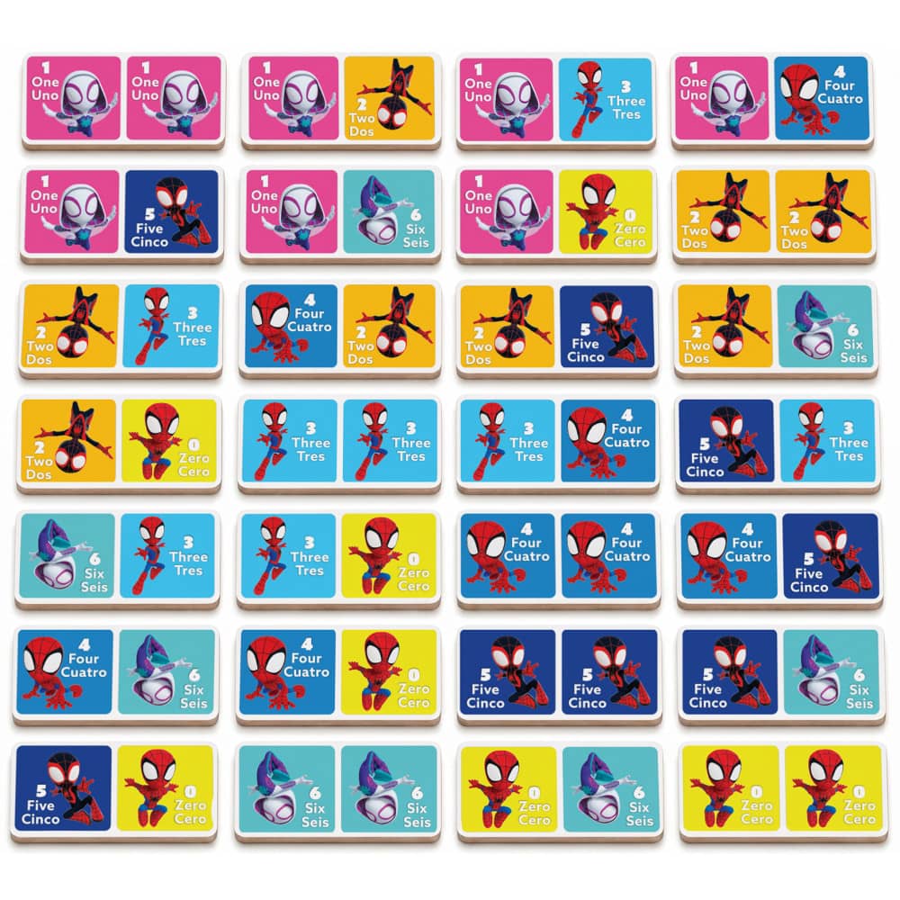 Disney - Spidey & Friends Wood Dominoes