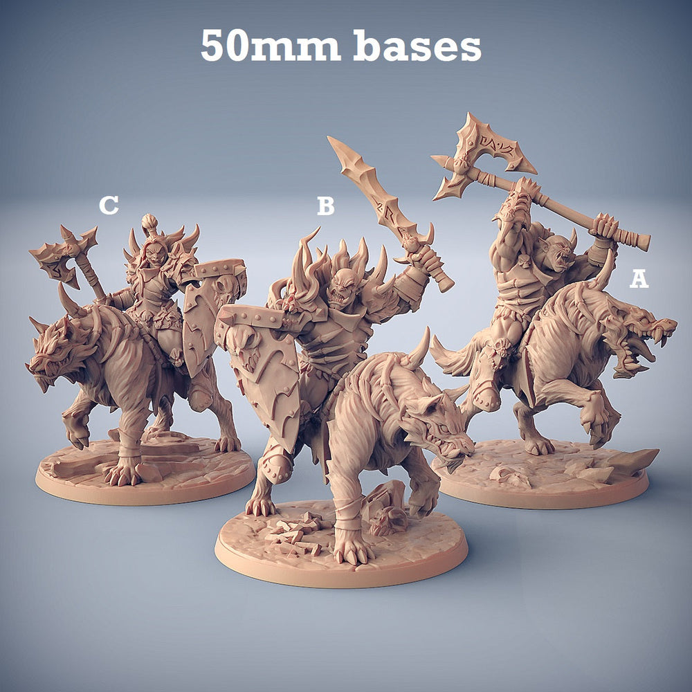 Frostmetal Worg Riders (Mounted Orc Calvary Unit) (Online Only)