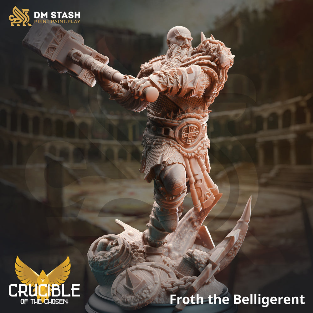 Froth the Beligerant (Male Human Barbarian) (Online Order Only)