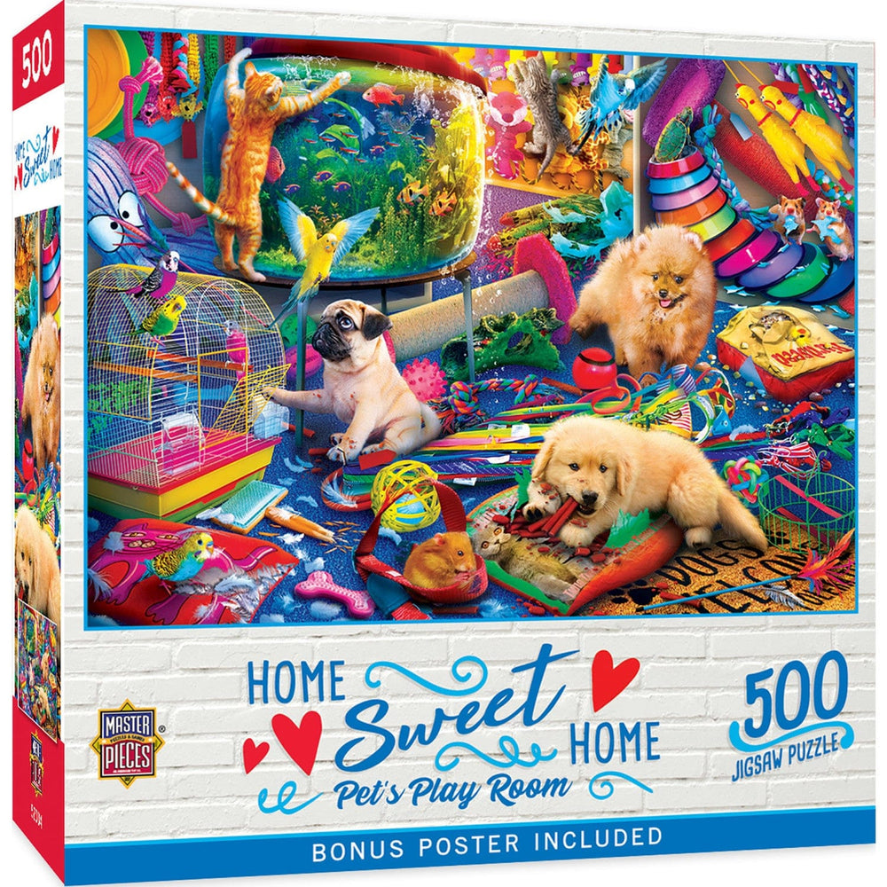 Home Sweet Home - Pet's Play Room 500 Piece Jigsaw Puzzle (ONLINE ORDER ONLY)