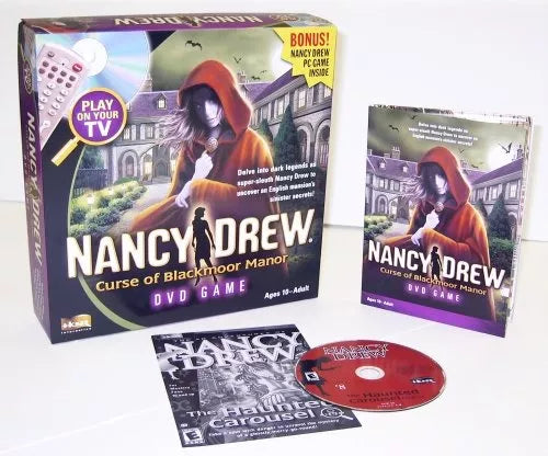 Nancy Drew Curse of Blackmoor Manor DVD Game (Board Game Box with Bonus Haunted Carousel PC Game!) - dvd (ONLINE ORDER ONLY)