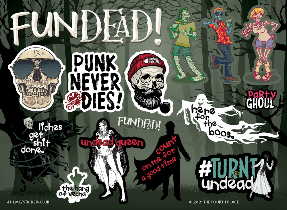 Fundead! Stickers (ONLINE ORDER ONLY)
