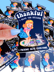 Thankful I Have You Cats Sticker