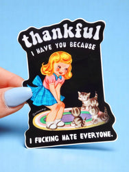 Thankful I Have You Cats Sticker