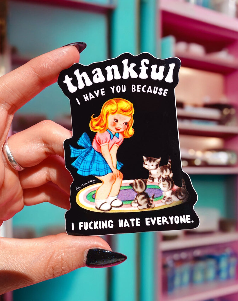 Thankful I Have You Cats Sticker