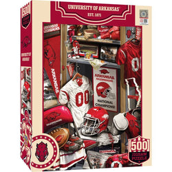 Arkansas Razorbacks - Locker Room 500 Piece Jigsaw Puzzle (ONLINE ORDER ONLY)