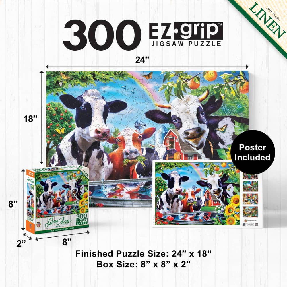 Green Acres - Moo Love 300 Piece EZ Grip Jigsaw Puzzle