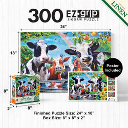 Green Acres - Moo Love 300 Piece EZ Grip Jigsaw Puzzle