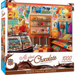 All About Chocolate - Chocolate Shop 1000 Piece Jigsaw Puzzle