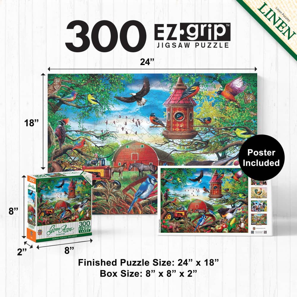 Green Acres - Farmland Frolic 300 Piece EZ Grip Jigsaw Puzzle