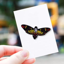 Deaths Head Moth Silence of the Lambs Enamel Pins Near Me (ONLINE ORDER ONLY)