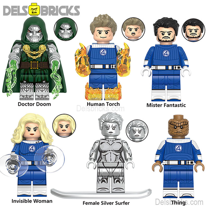 Fantastic Four First Steps Set of 6 Lego Minifigures Custom Toys (ONLINE ORDER ONLY)