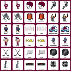 Colorado Avalanche Matching Game