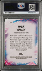 Graded 2024 Topps Chrome Malik Nabers #F6 Finesse Pink Refractor Rookie RC Football Card PSA 10 Gem Mint (ONLINE ORDER ONLY)