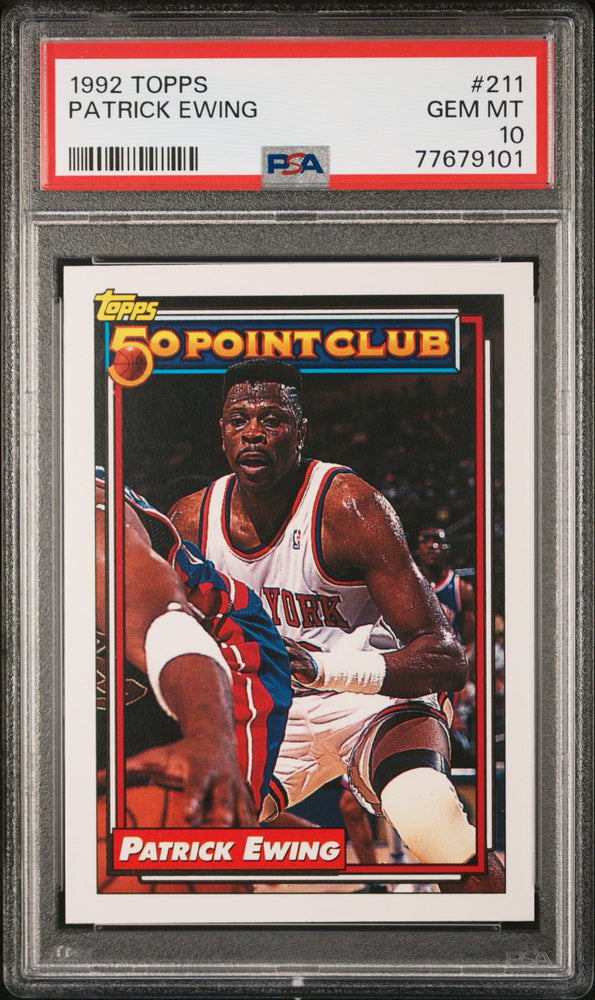 1992 TOPPS PATRICK EWING  #211 - PSA 10 (Online Order Only)