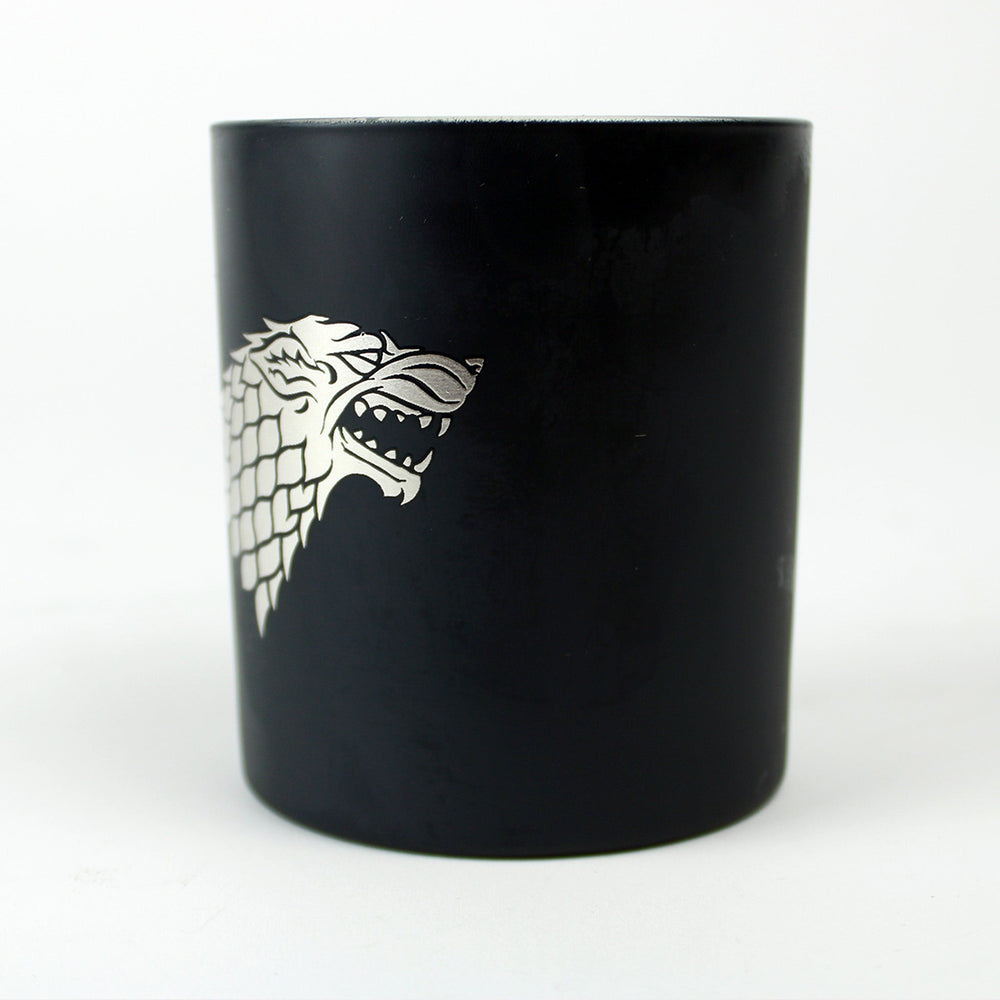 Game of Thrones House Stark Glass Votive Candle (Online Order Only)
