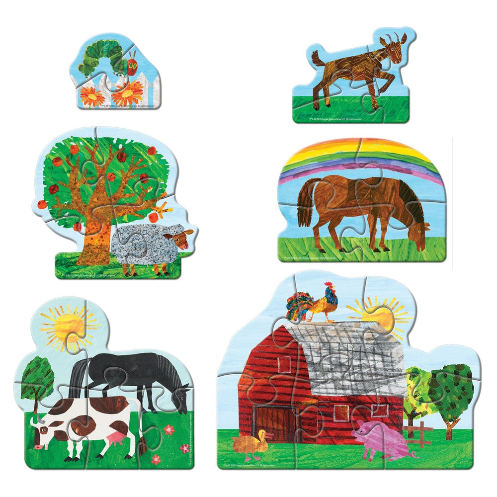 Eric Carle - Farm Fun Mini Shaped Puzzles 6-Pack