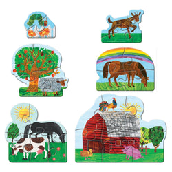 Eric Carle - Farm Fun Mini Shaped Puzzles 6-Pack