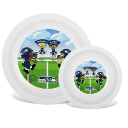 Seattle Seahawks - Baby Plate & Bowl Set (ONLINE ORDER ONLY)