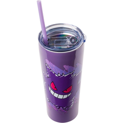 Pokemon Gengar 22 oz. Stainless Steel Travel Mug with Straw (ONLINE ORDER ONLY)