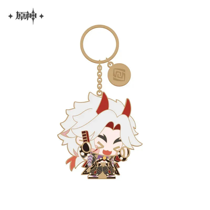 Genshin Impact Chibi Character Metal Pendant