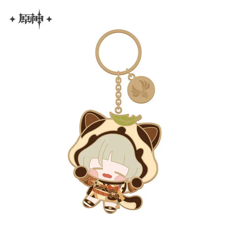 Genshin Impact Chibi Character Metal Pendant
